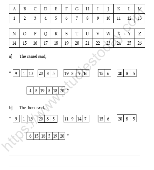 CBSE Class 3 English The Ship of the Desert Worksheet