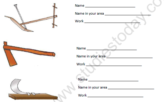 CBSE Class 4 EVS Basvas Farm Worksheet