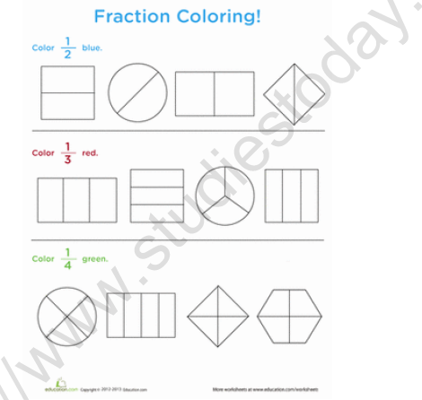 CBSE Class 4 Maths Halves And Quarters Worksheet 