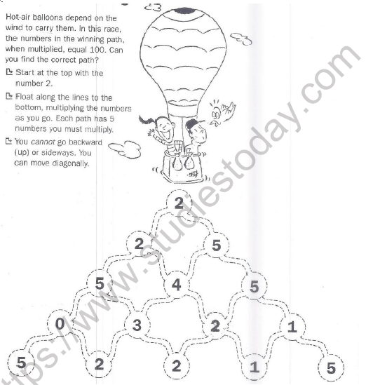 CBSE Class 4 Maths Shapes and Sizes Worksheet 