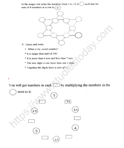 CBSE Class 5 Maths Can You See the Patterns Worksheet 
