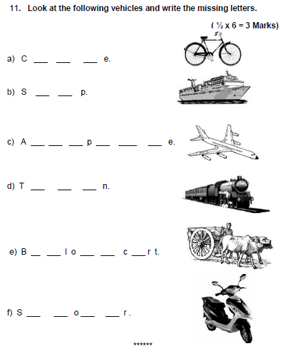 CBSE_Class_1 EVS_Sample_Paper_Set_B