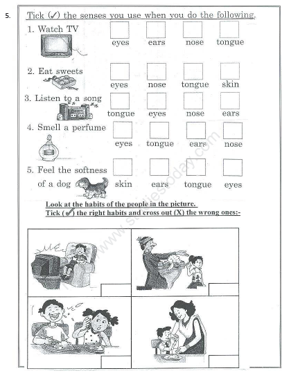 CBSE_Class_1_EVS_Sample_Paper_Set_F