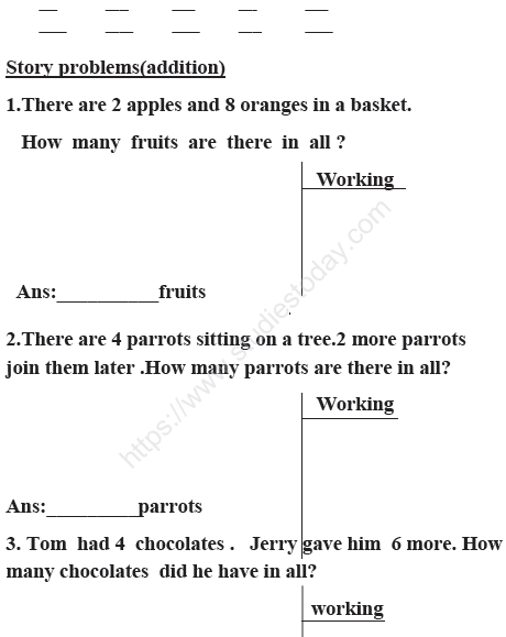 CBSE Class 1 Mathematics Sample Paper Set A