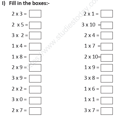 CBSE Class 1 Mathematics Sample Paper Set E