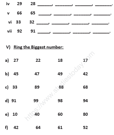 CBSE Class 1 Mathematics Sample Paper Set E