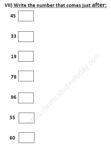 CBSE Class 1 Mathematics Sample Paper Set E