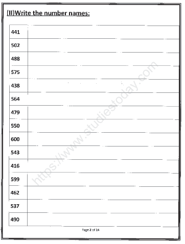 CBSE Class 1 Mathematics Sample Paper Set G