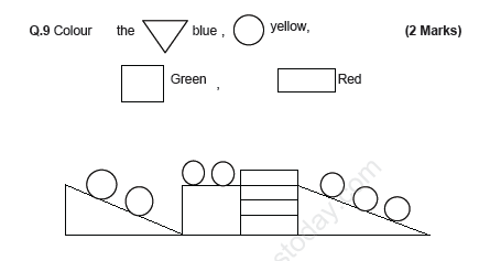 CBSE Class 1 Mathematics Sample Paper Set H