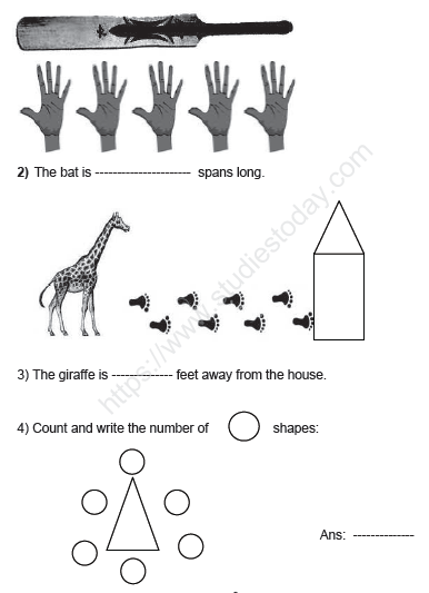 CBSE Class 1 Mathematics Sample Paper Set H