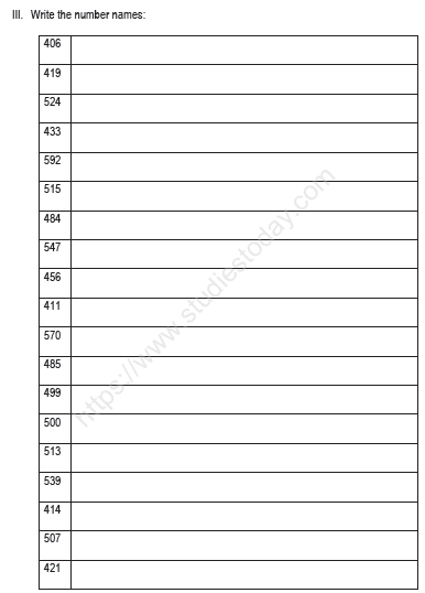 CBSE Class 1 Mathematics Sample Paper Set J