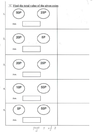 CBSE Class 1 Mathematics Sample Paper Set I