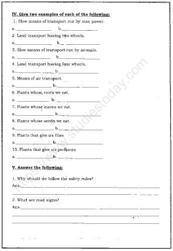 CBSE Class 2 EVS Sample Paper Set M