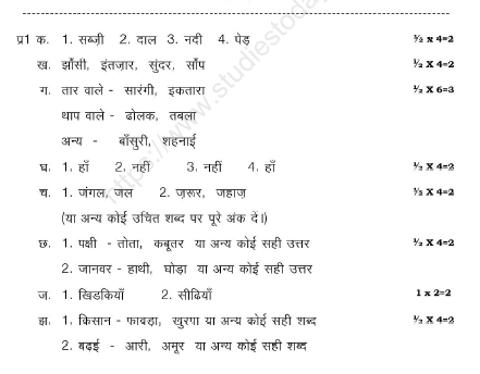 CBSE Class 2 Hindi Sample Paper Set N