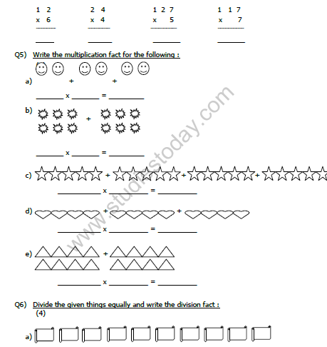 CBSE Class 2 Maths Sample Paper Set F