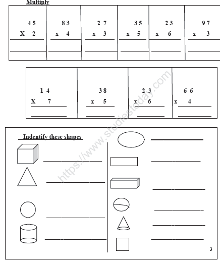 CBSE Class 2 Maths Sample Paper Set K