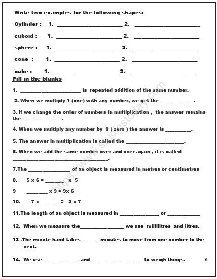 CBSE Class 2 Maths Sample Paper Set K