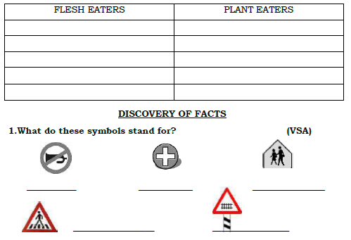 CBSE Class 3 EVS Sample Paper Set F