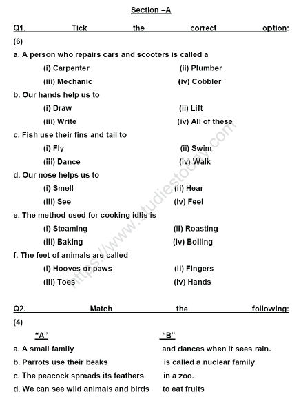 AP 3rd Class E V S Work Book - Answers