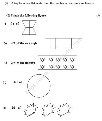 CBSE Class 4 Mathematics Sample Paper Set I