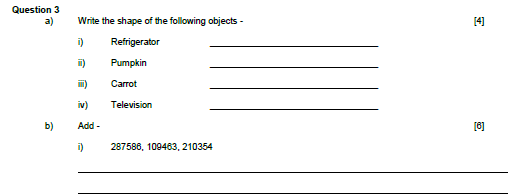 CBSE Class 4 Mathematics Sample Paper Set Q