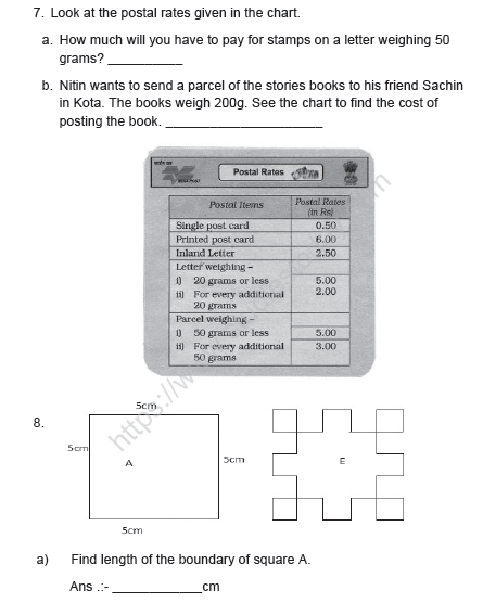 CBSE Class 4 Mathematics Sample Paper Set T