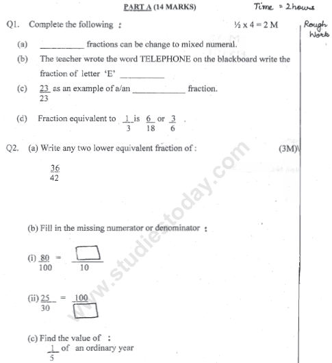 CBSE Class 4 Mathematics Sample Paper Set X