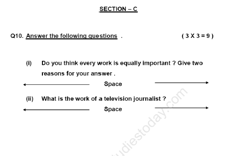 CBSE Class 4 Social Studies Sample Paper Set I