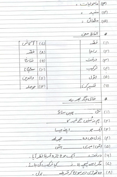 CBSE Class 4 Urdu Sample Paper Set 2