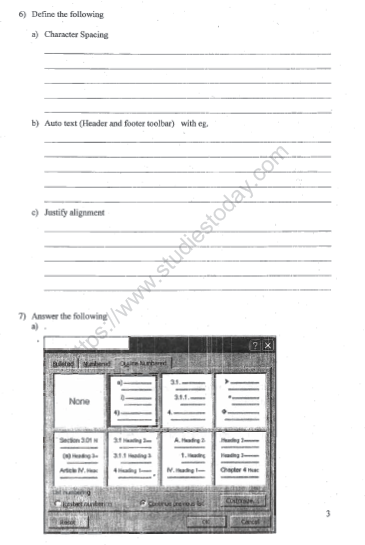 CBSE Class 5 Computer Science Sample Paper Set L