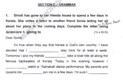 CBSE Class 5 English Sample Paper Set 3