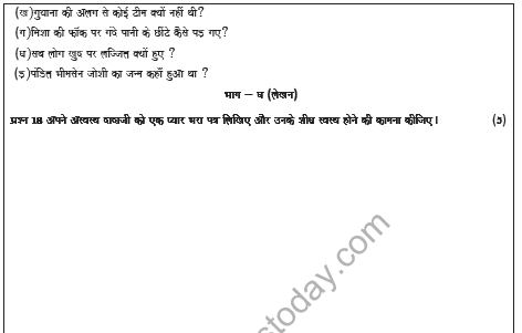 CBSE Class 5 Hindi Sample Paper Set D