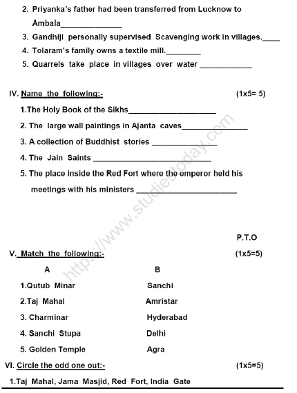 CBSE_Class_5_Social_Science_Sample_Paper_Set_K_3