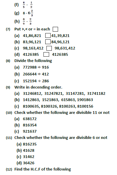 CBSE Class 5 Mathematics Sample Paper Set V