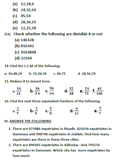 CBSE Class 5 Mathematics Sample Paper Set V