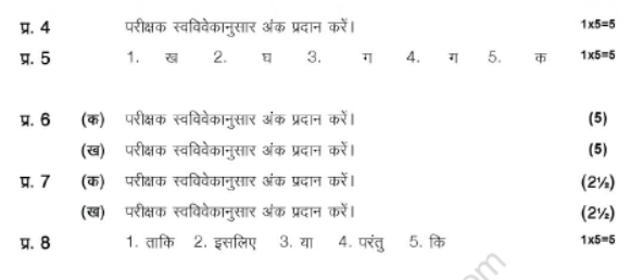 CBSE Class 6 Hindi Sample Paper Set V