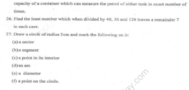 CBSE Class 6 Mathematics Sample Paper Set J