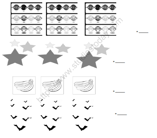 CaptureCBSE Class 1 Maths Practice Worksheets (70) - How Many (3)