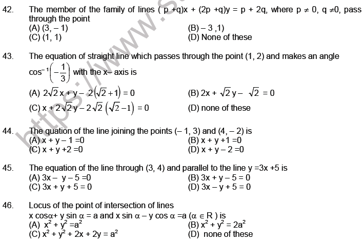 JEE Mathematics Parabola MCQs Set B-4