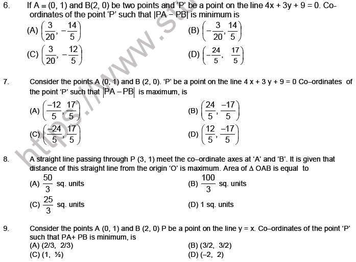 JEE Mathematics Parabola MCQs Set B-Leve3-