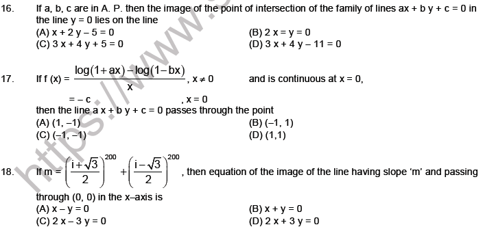 JEE Mathematics Parabola MCQs Set B-Leve3-2