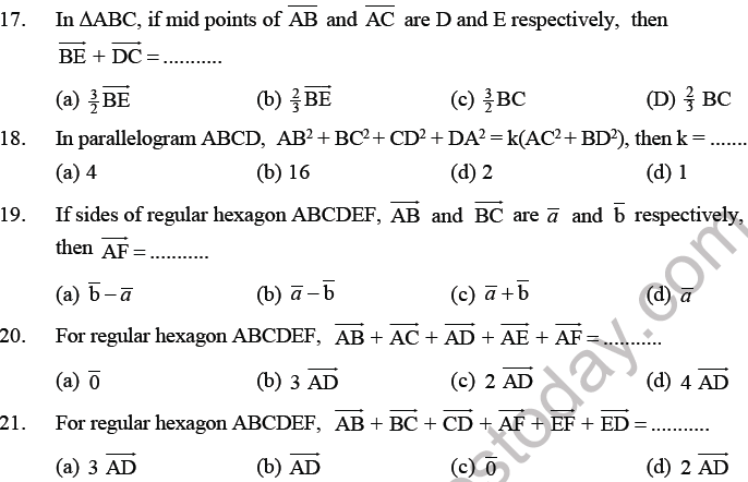 JEE Mathematics Three Dimensional Geometry MCQs Set B-3
