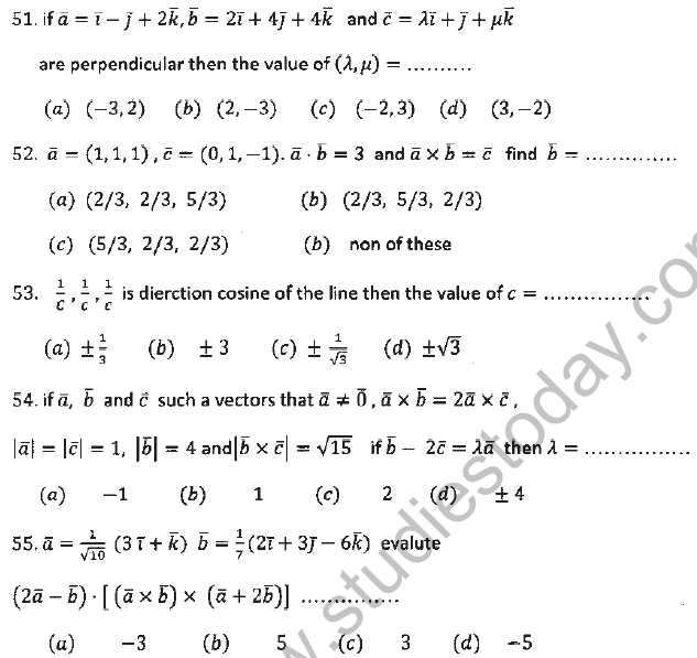 JEE Mathematics Vectors MCQs Set A-11