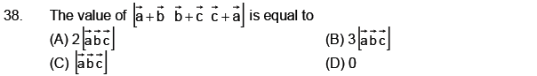 JEE Mathematics Vectors MCQs Set C-6