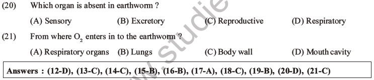 NEET Biology Animal Morphology and Anatomy MCQs Set A