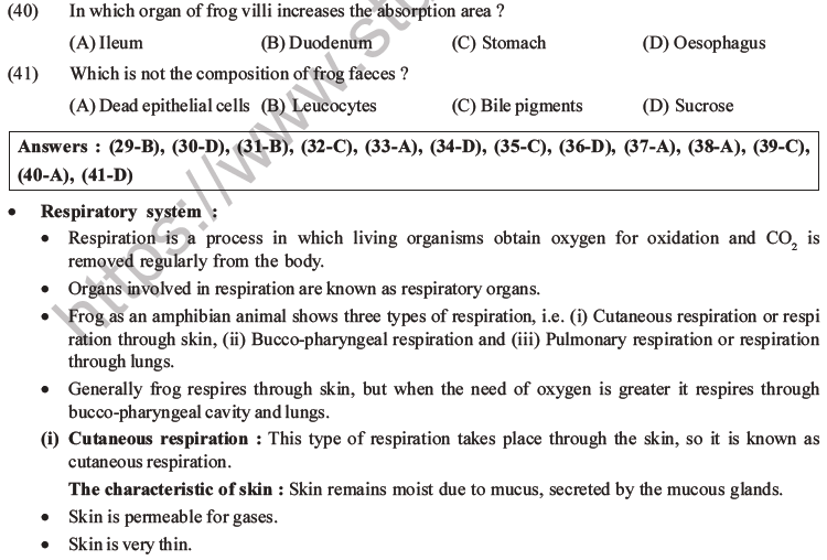 NEET Biology Animal Morphology and Anatomy MCQs Set B-17