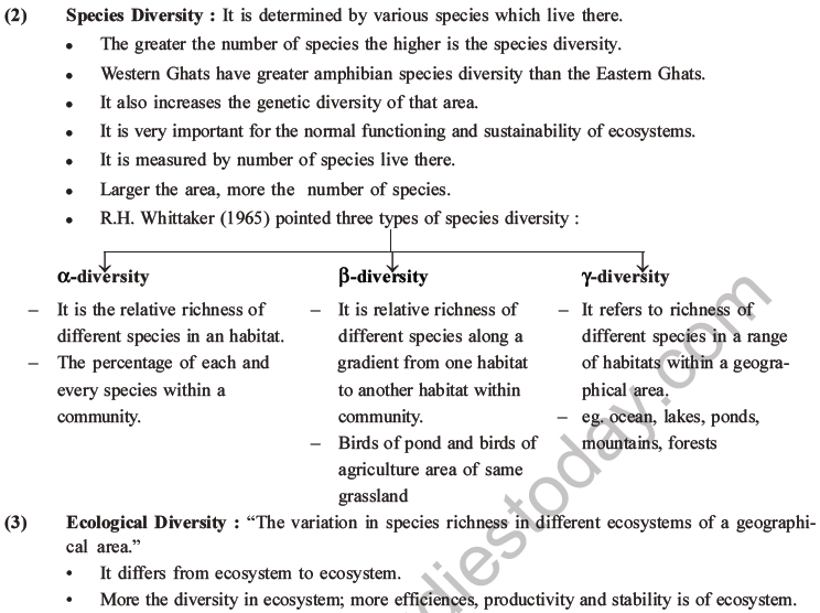 NEET Biology Biodiversity and Its Conservation MCQs Set B-1