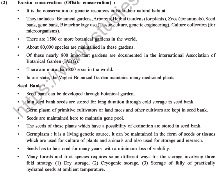 NEET Biology Biodiversity and Its Conservation MCQs Set B-24