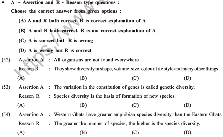 NEET Biology Biodiversity and Its Conservation MCQs Set B-28