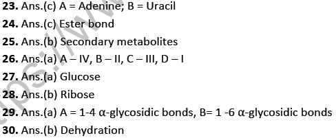 NEET Biology Biomolecules MCQs Set A-11